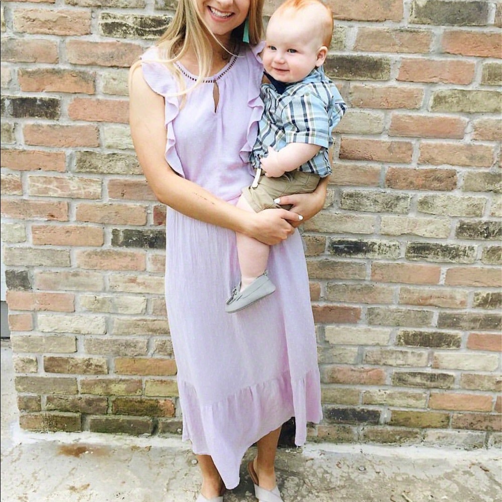 Lilac midi dress